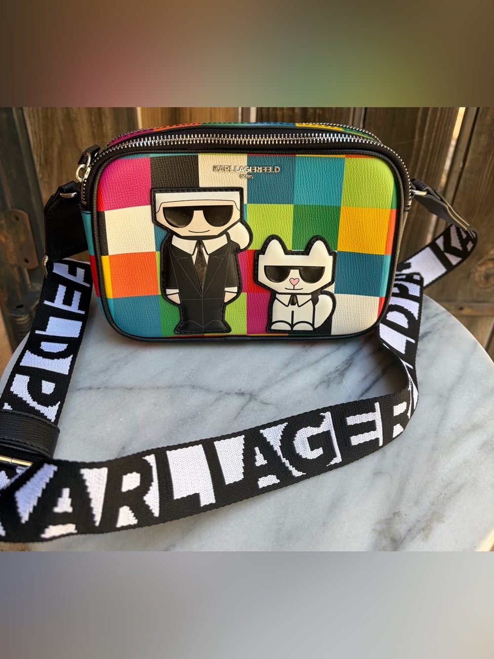 Karl Lagerfeld Maybelle Colorblock Crossbody Bag